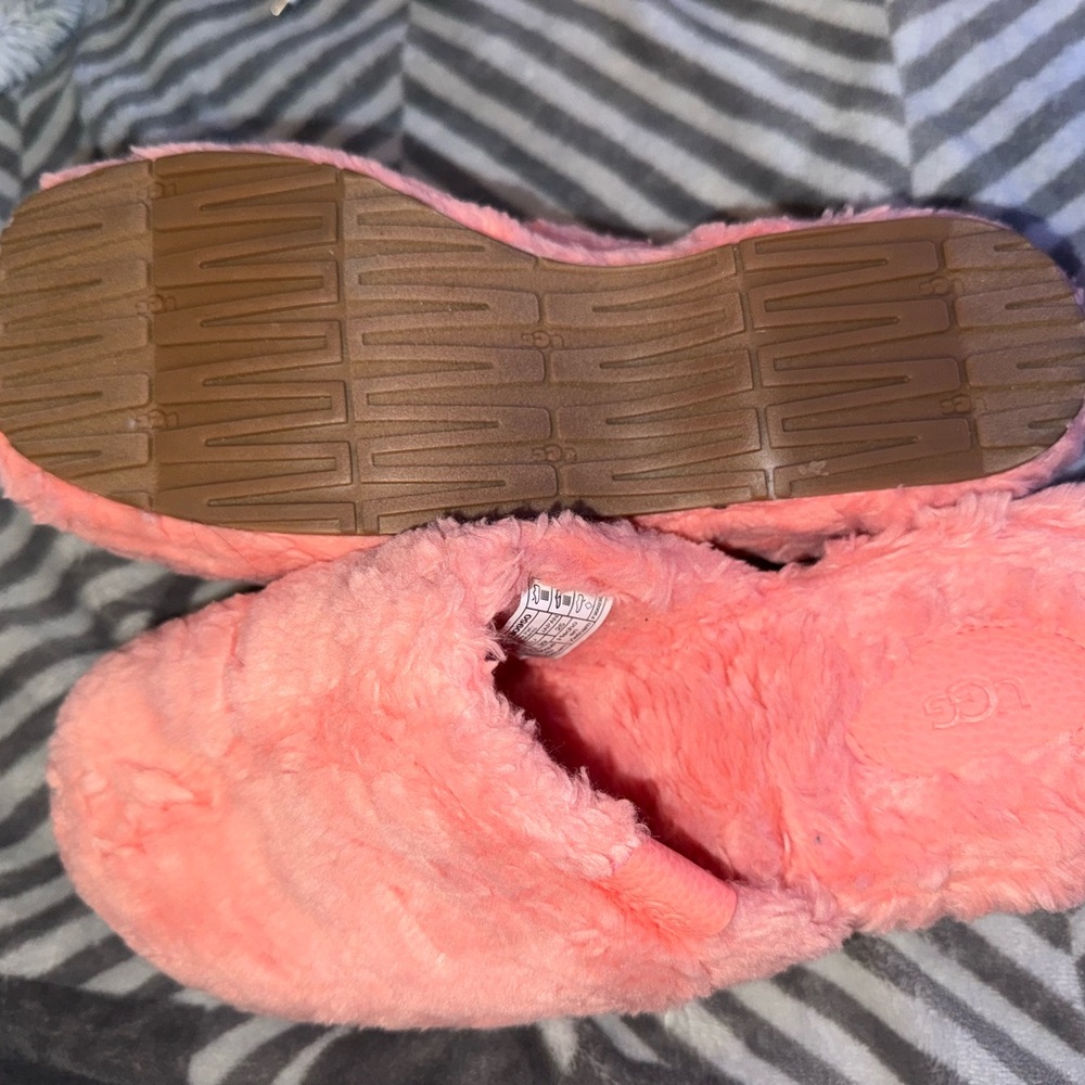Women’s Ugg Pink Fur Fuzz Sugar Clog